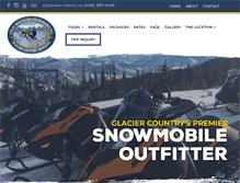 Tablet Screenshot of glaciersnowmobile.com